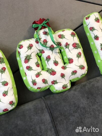 Буквы подушки