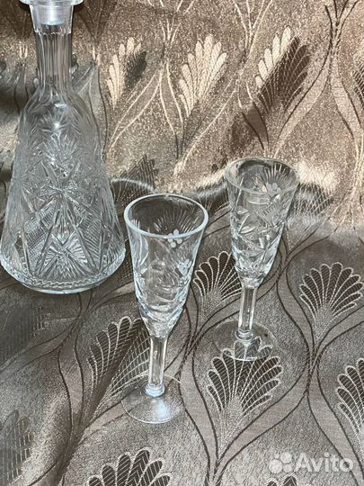 Штофы и графины СССР хрусталь
