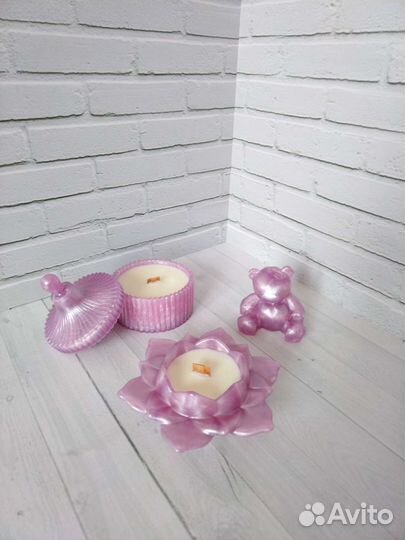 Подарочный набор со свечой