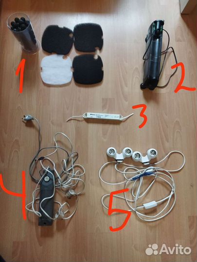 Освещение для аквариума, фильтр