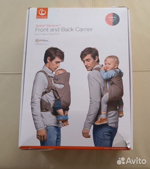 Эргорюкзак Stokke Mycarrier front and back