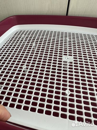 Туалет для кошки. С сеткой. Новый