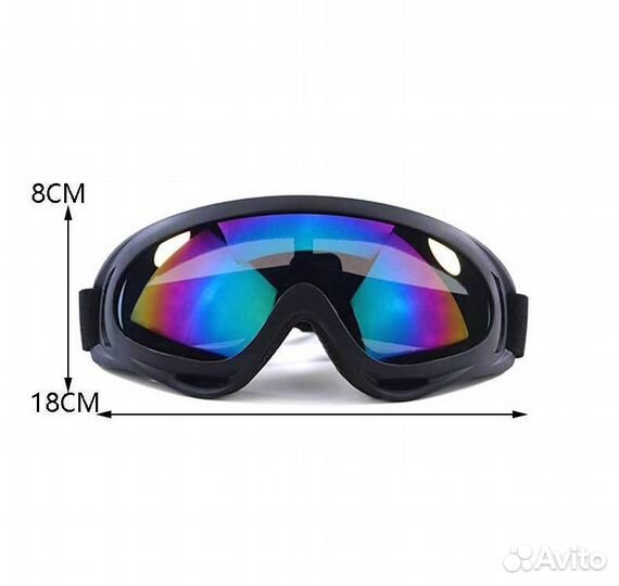 Очки тактические X400 ударопрочные для мото и т.д