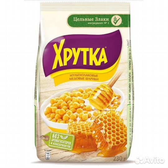 Готовый Завтрак Хрутка Медовые Шарики 230 г