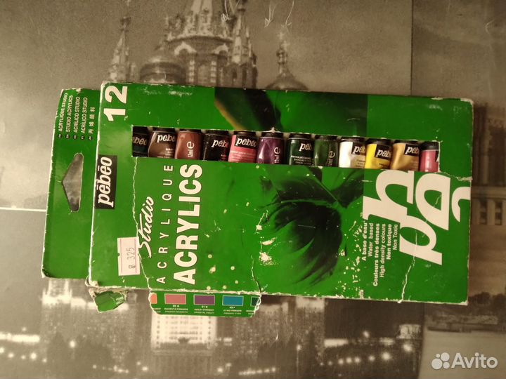 Acrylics acrylique набор 12 цветов