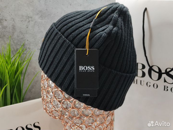 Шапка Hugo Boss черная