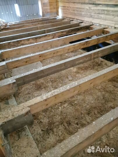 Сруб дома на разбор