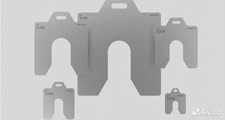 Калибровочные пластины 0,05 размер 75х75 10 шт