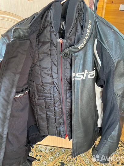 Мотокуртка кожаная мужская Alpinestars Devon