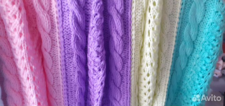 Плед вязаный