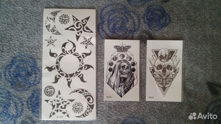 Временные переводные тату
