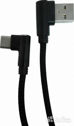 USB Кабель Type-C в нейлоновой оплетке, угловые ко