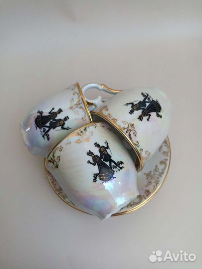 Кофейная пара фарфор Moritz Zdekauer Чехия