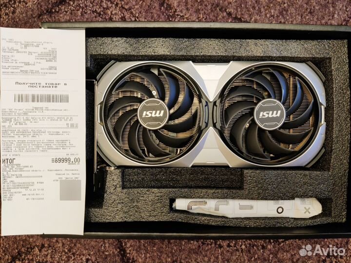 Msi RTX 4070 Ti 12gb на гарантии DNS