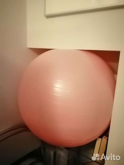 Мяч средний, розовый