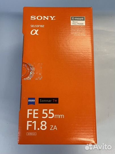 Sony Carl Zeiss Sonnar T* FE 55mm f/1.8 ZA