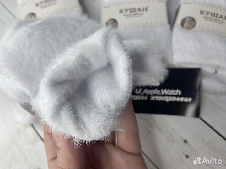 Теплые носки из меха норки