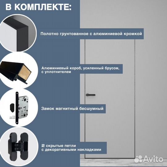 Скрытые двери invisible в наличии