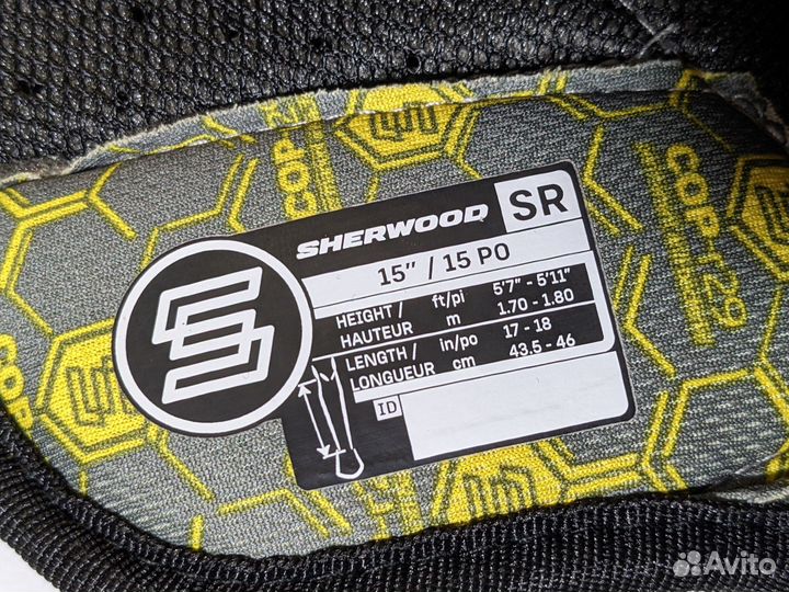 Щитки sherwood re 2 хоккейные sr 14 & 15