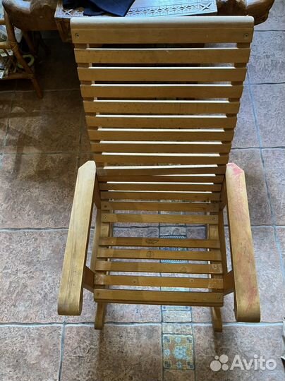 Кресло качалка детское деревянное