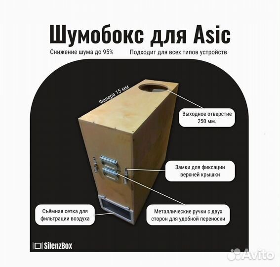 Шумобокс для асика от производителя