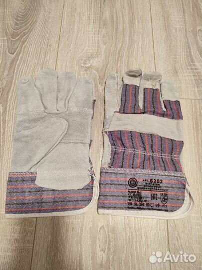 Рукавицы рабочие, перчатки спилковые