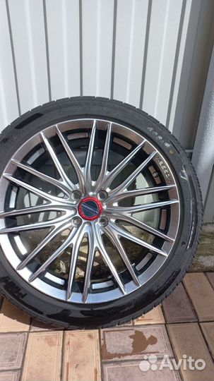 Литье диски r17 4x100 с резиной