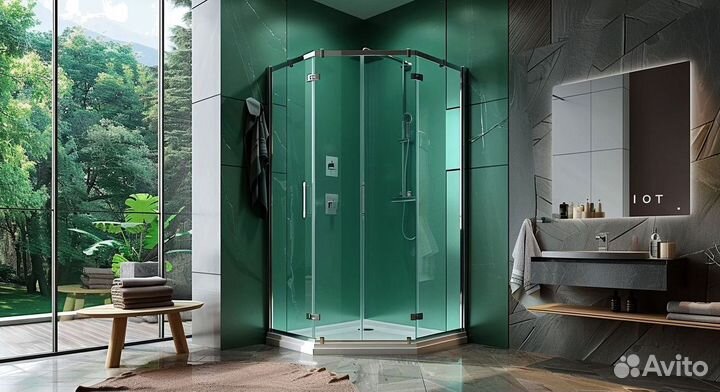 Кабина из стекла