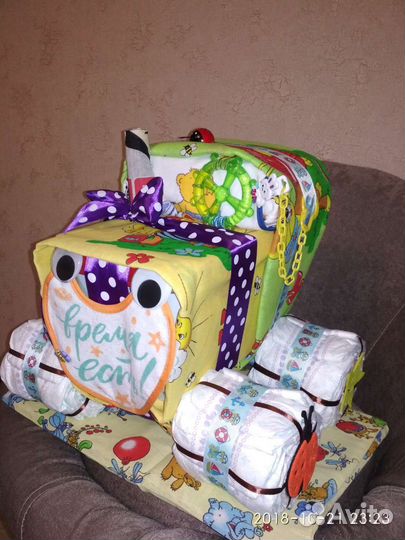 Торт из памперсов подгузников