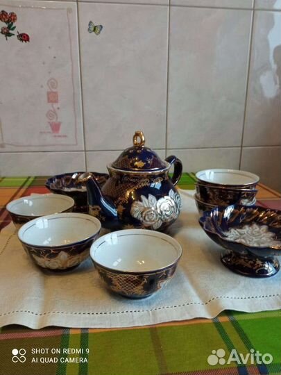 Сервиз чайный original cobalt hand made