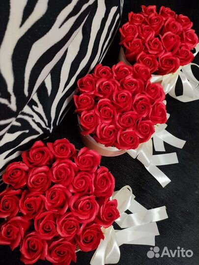 Цветы мыльные розы