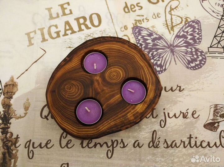 Подсвечник спил