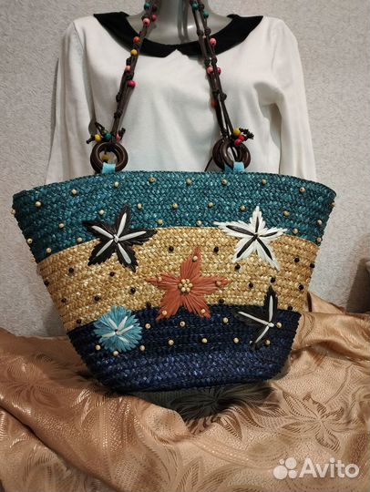 Сумка летняя салома новая