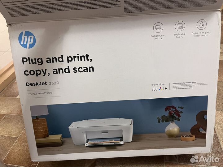 HP мфу Струйное DeskJet 2320, белый