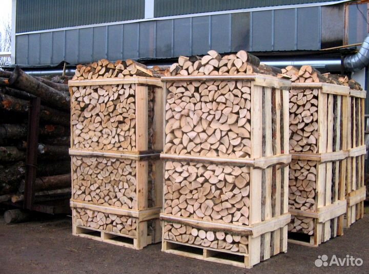 Дрова естественной влажности от 6м3