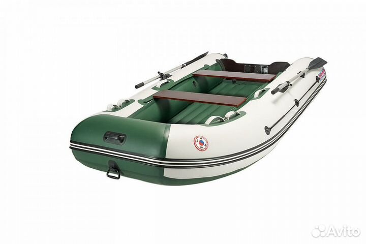 Лодка mishimo (мишимо) lite 430 зеленая/белая