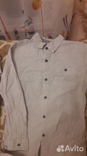 Рубашки бел, сер 128-134, Солнеч