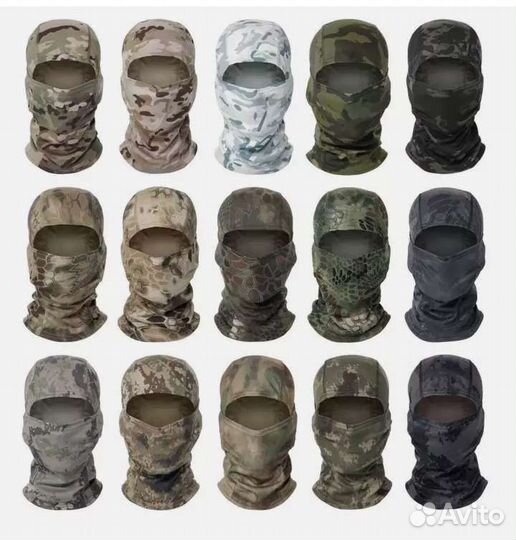 Маска черная, мультикам, зимний, мох