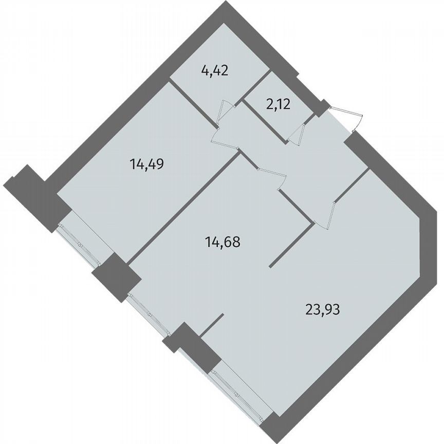 2-к. квартира, 67,2 м², 2/13 эт.