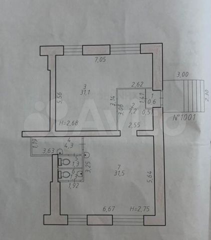 Свободного назначения, 38 м²