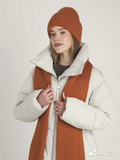Комплект шапка и шарф женские