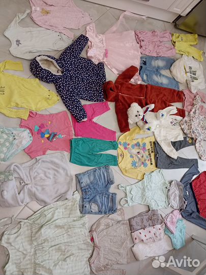 Большой Пакет вещей для девочки до 1год