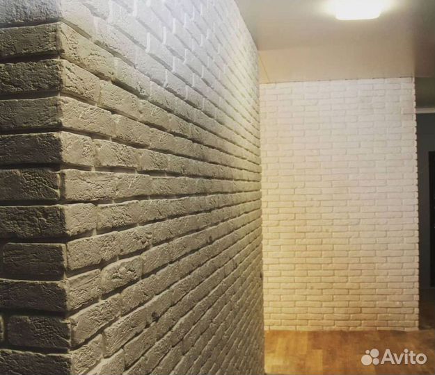 Декоративный кирпич. Укладка плитки