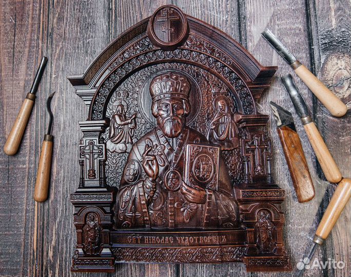 Резная икона