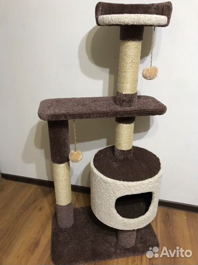 Домики для котиков, когтеточки, игровые комплексы