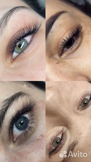 Наращивание ресниц видное