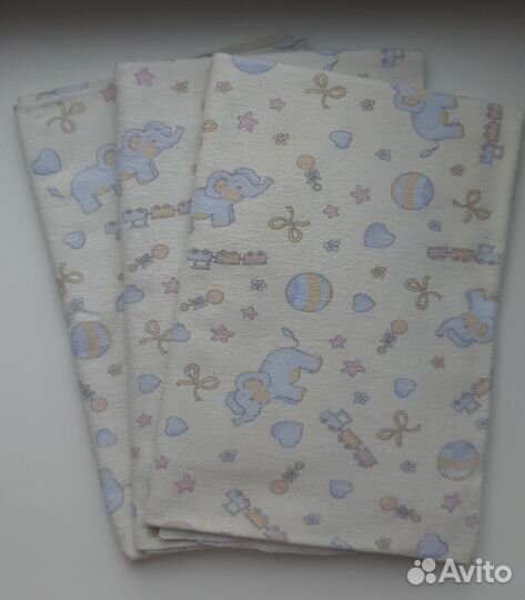 Пелёнки фланелевые, размер 75*110 см