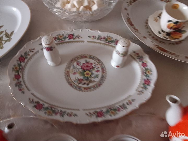 Блюдо солонка и перечница