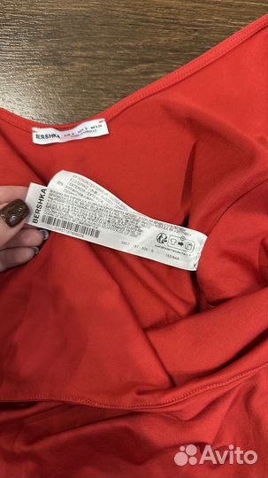 Красное боди Bershka оригинал