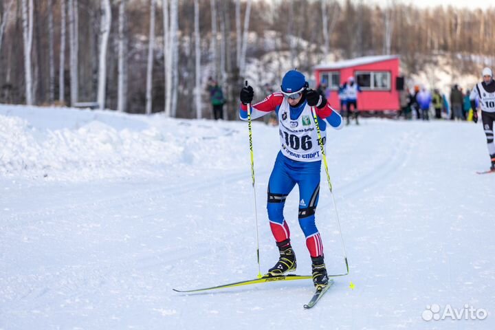 Слитный лыжный гоночный комбинезон